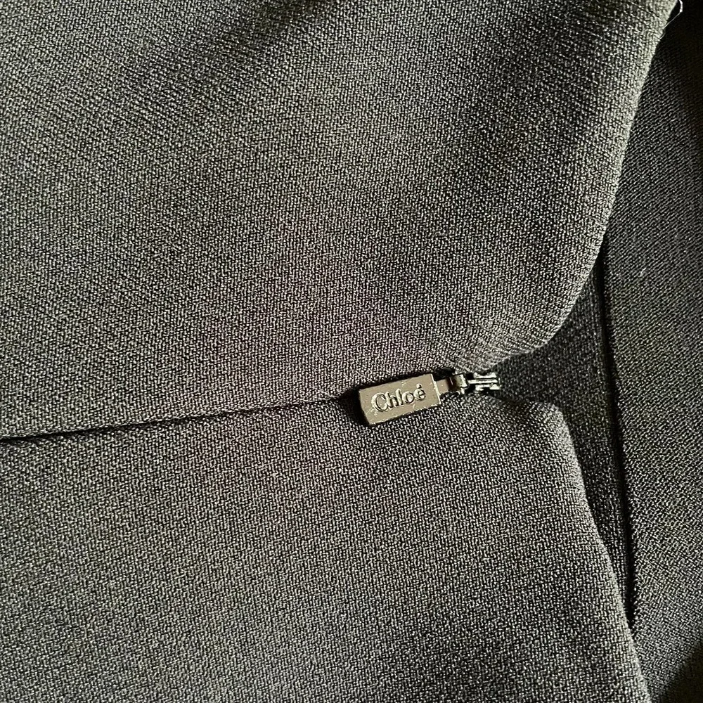 Chloe Shift Dress Three Quarter Sleeves Black Size 34 FR 2 US - Picture 7 of 10